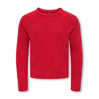 Kids ONLY winter sweater meisjes - rood - KogKatia - regular fit