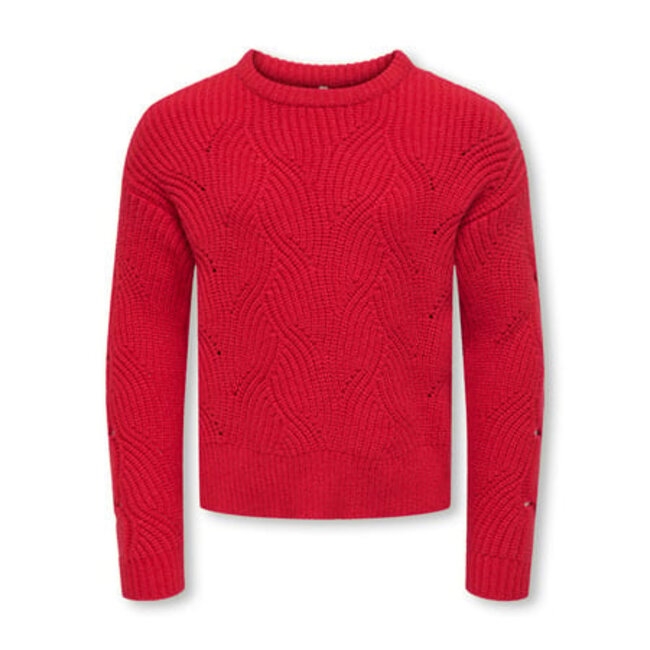 Kids ONLY winter sweater meisjes - rood - KogKatia - regular fit