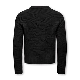 Kids ONLY winter sweater meisjes - zwart - KogKatia - regular fit