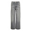 Kids ONLY winter jeansbroek meisjes - grijs - KogCobain - wide leg fit, glitter steentjes