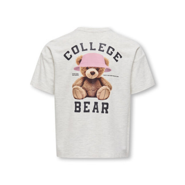 Kids ONLY winter top meisjes - grijs - KogBillie - regular fit, korte mouw