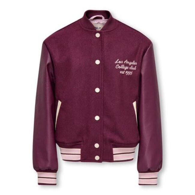 Kids ONLY winter bomberjack meisjes - paars - KogWestcoat