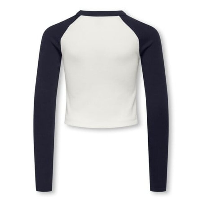 Kids ONLY winter top meisjes - blauw - KogBina - slim fit, longsleeve