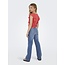 Kids ONLY winter jeansbroek meisjes - blauw - KogMadison - wide leg fit
