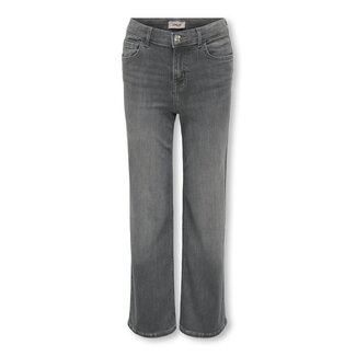 Kids ONLY winter jeansbroek meisjes - grijs - KogMadison - wide leg fit