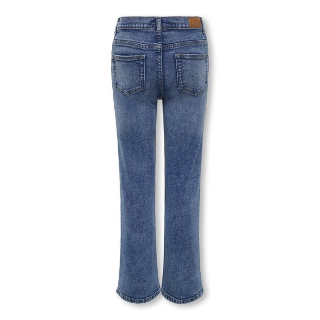 Kids ONLY winter jeansbroek meisjes - blauw - KogJuicy - wide leg fit