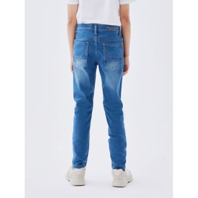 Name it winter jeansbroek jongens - blauw - xslim fit - NkmTheo