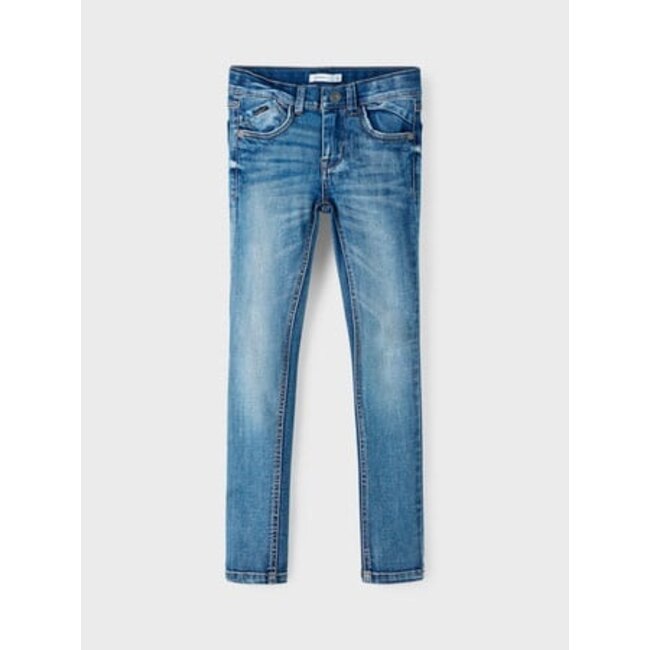 Name it winter jeansbroek jongens - blauw - skinny fit - NkmPete