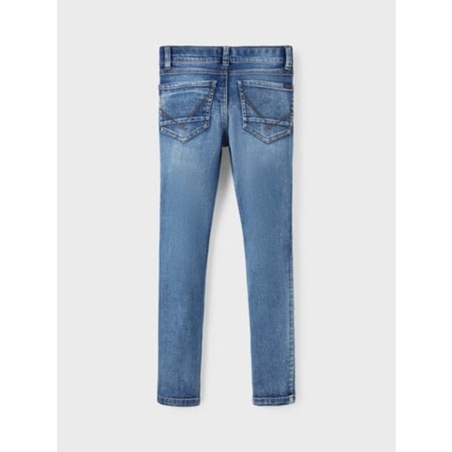 Name it winter jeansbroek jongens - blauw - skinny fit - NkmPete