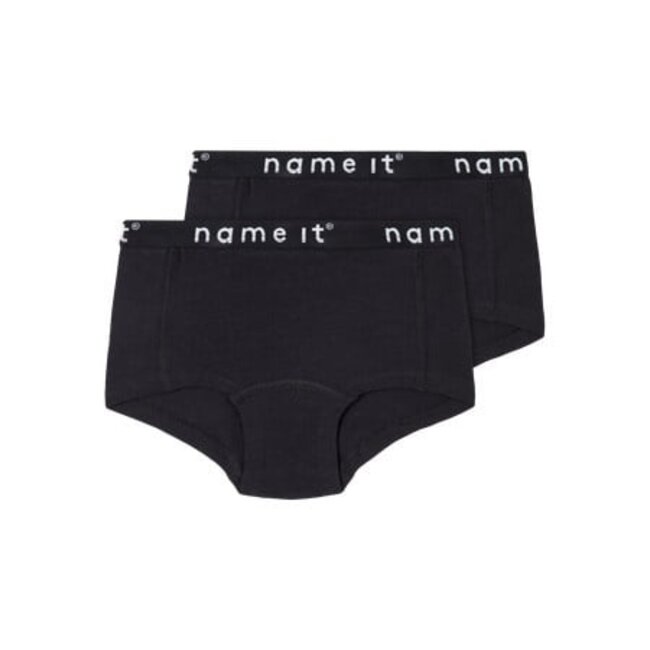 Name it winter ondergoed meisjes - zwart - 2p hipster - NkfHipster