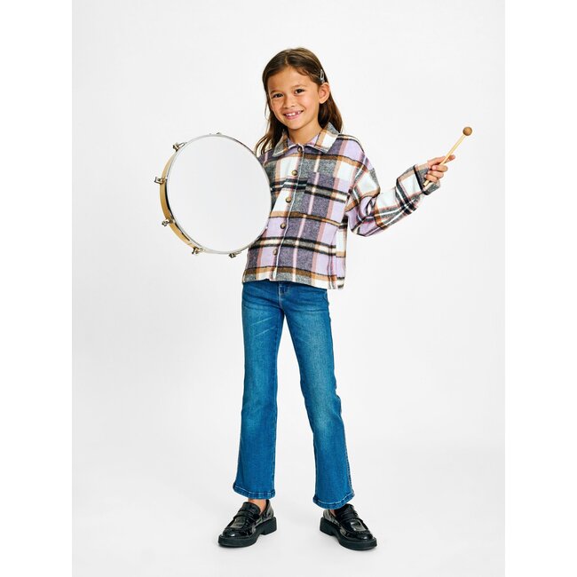 Name it winter jeansbroek meisjes - blauw - bootcut fit - NkfPolly