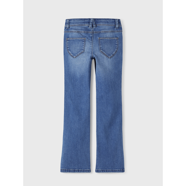Name it winter jeansbroek meisjes - blauw - bootcut fit - NkfPolly