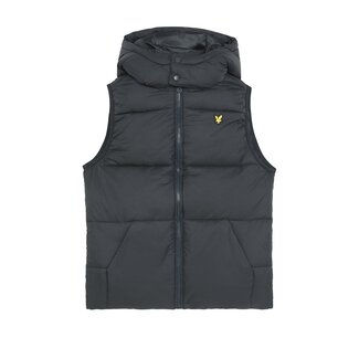 Lyle & Scott winter gilet jongens - donker navy blauw - gewatteerd