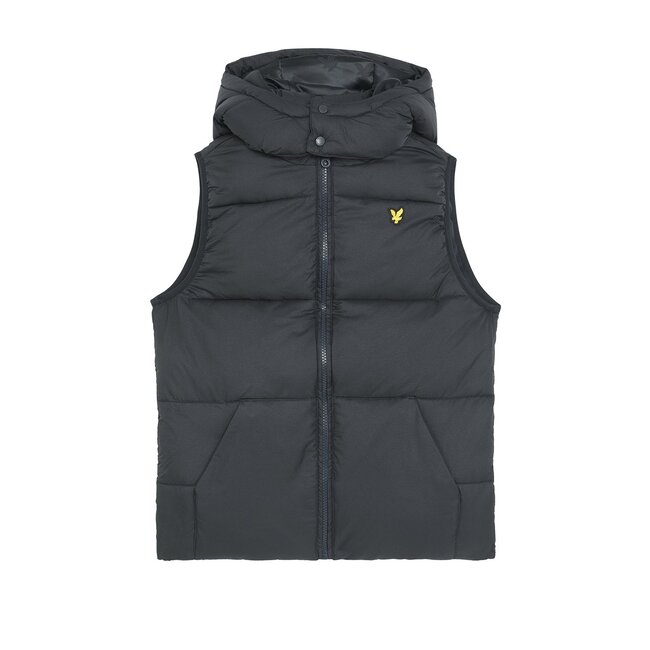 Lyle & Scott winter gilet jongens - donker navy blauw - gewatteerd