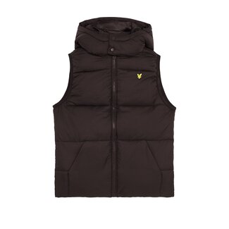Lyle & Scott winter gilet jongens - zwart - gewatteerd