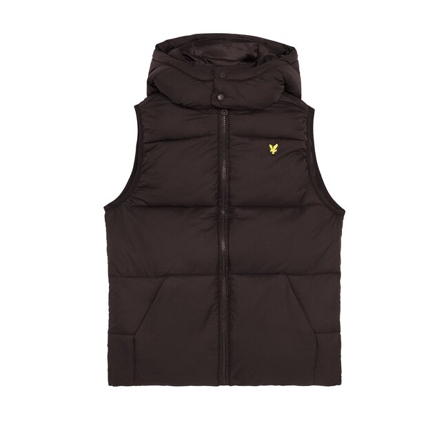 Lyle & Scott winter gilet jongens - zwart - gewatteerd
