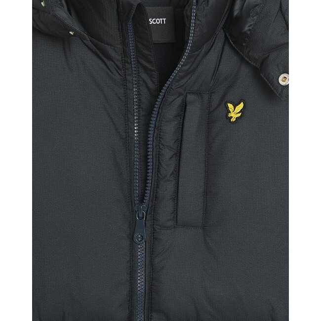Lyle & Scott winter winterjas jongens - donker navy blauw - puffer, gewatteerd