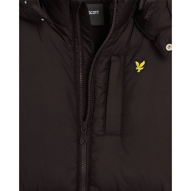 Lyle & Scott winter winterjas jongens - zwart - puffer, gewatteerd
