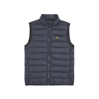 Lyle & Scott winter gilet jongens - donker navy blauw - gewatteerd