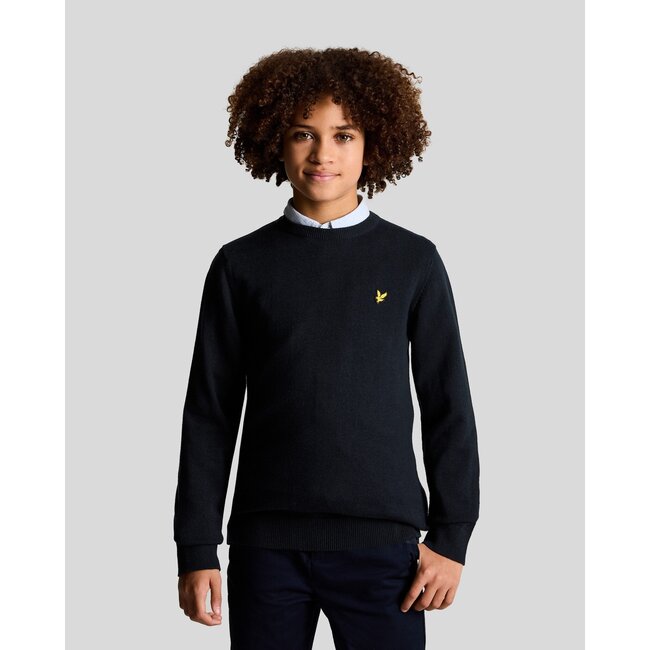 Lyle & Scott winter sweater jongens - donker navy blauw