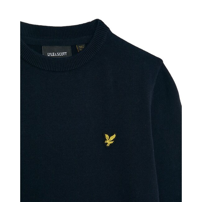 Lyle & Scott winter sweater jongens - donker navy blauw