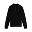 Lyle & Scott winter sweater jongens - zwart - 1/4 rits