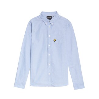 Lyle & Scott winter oxford shirt jongens - blauw