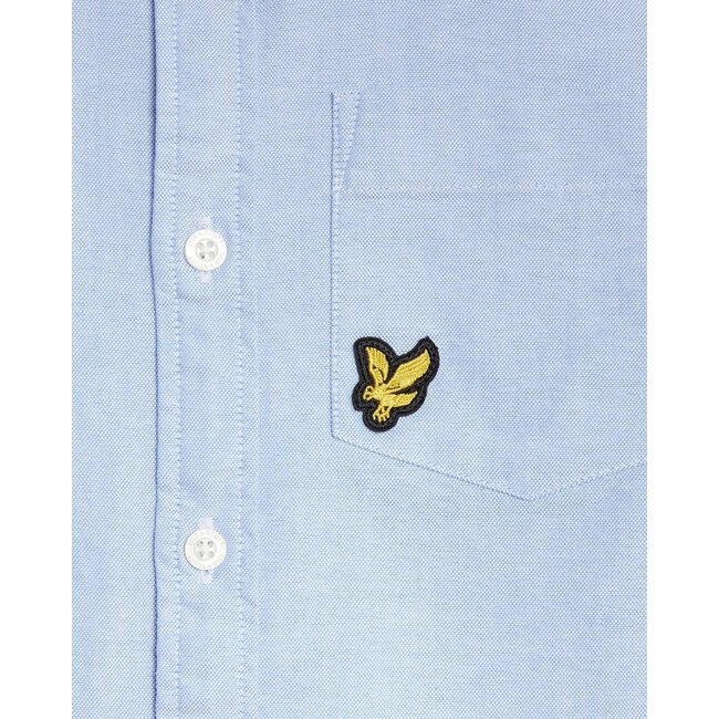 Lyle & Scott winter oxford shirt jongens - blauw