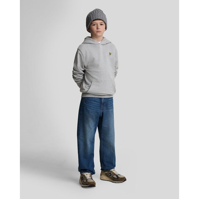 Lyle & Scott winter hoodie jongens - licht grijs