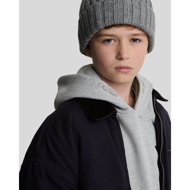 Lyle & Scott winter hoodie jongens - licht grijs
