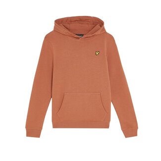 Lyle & Scott winter hoodie jongens - bruin, oranje