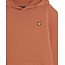 Lyle & Scott winter hoodie jongens - bruin, oranje