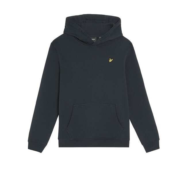 Lyle & Scott winter hoodie jongens - donker navy blauw - brush
