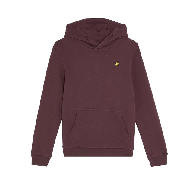 Lyle & Scott winter hoodie jongens - rood - brush
