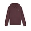Lyle & Scott winter hoodie jongens - rood - brush