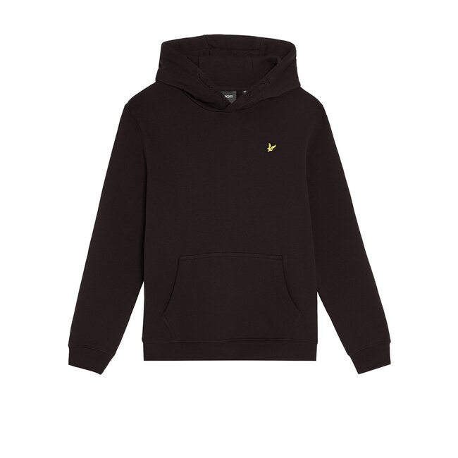 Lyle & Scott winter hoodie jongens - zwart - brush