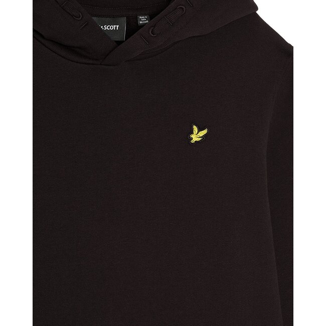 Lyle & Scott winter hoodie jongens - zwart - brush