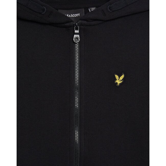 Lyle & Scott winter vest jongens - zwart - capuchon
