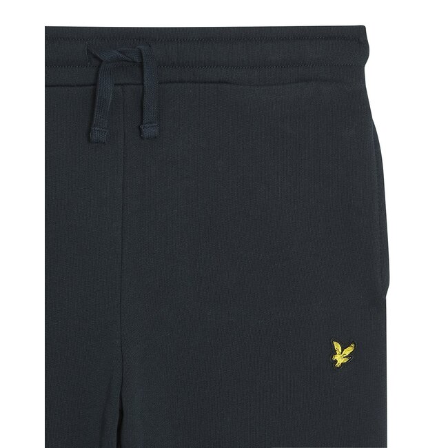 Lyle & Scott winter sweat broek jongens - donker navy blauw - brush