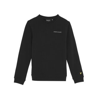 Lyle & Scott winter sweater jongens - zwart - Script