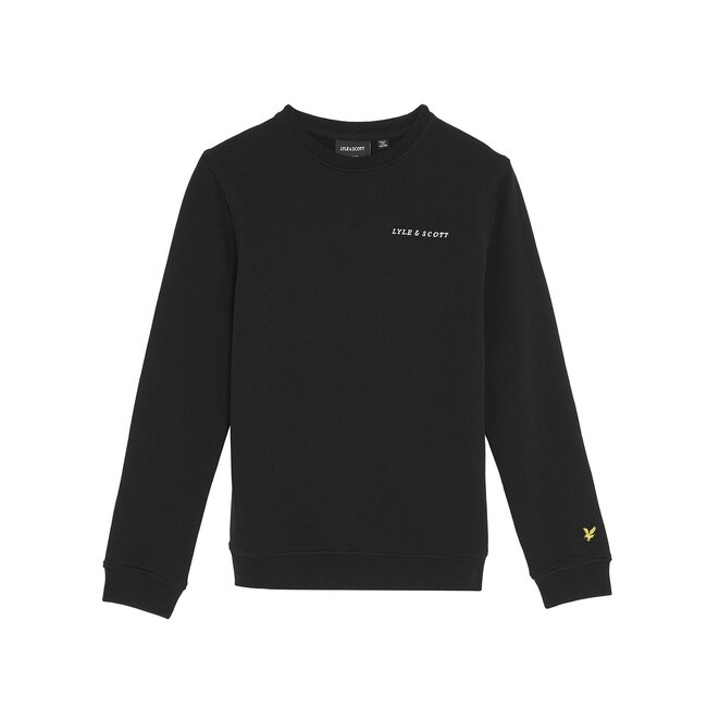 Lyle & Scott winter sweater jongens - zwart - Script
