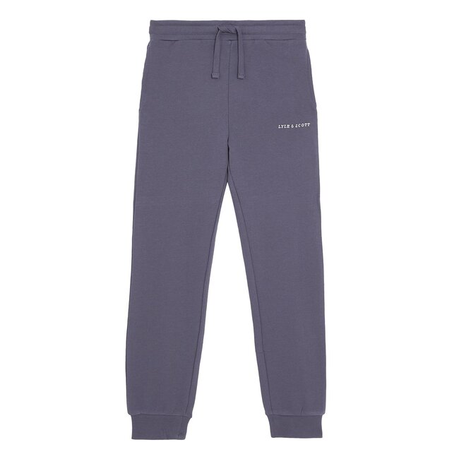 Lyle & Scott winter sweat broek jongens - donker blauw - Script - geborduurd