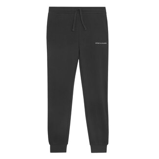 Lyle & Scott winter sweat broek jongens - zwart - Script - geborduurd