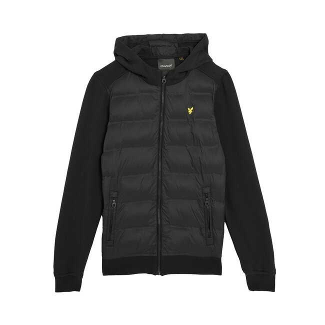 Lyle & Scott winter hybrid hoodie jongens - zwart