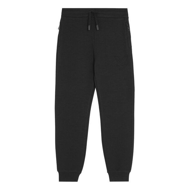 Lyle & Scott winter sweat broek jongens - zwart - geborduurd
