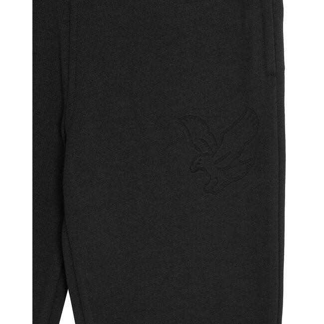Lyle & Scott winter sweat broek jongens - zwart - geborduurd