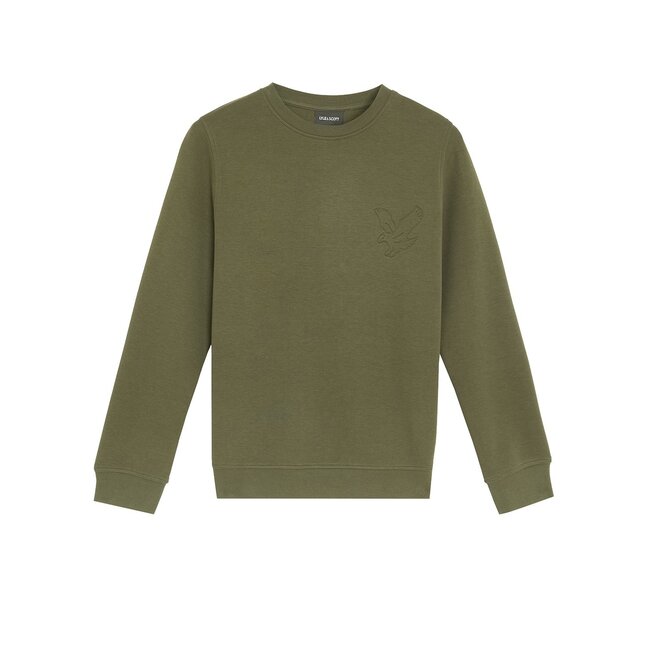 Lyle & Scott winter sweater jongens - donker groen - geborduurd