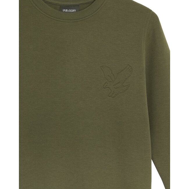 Lyle & Scott winter sweater jongens - donker groen - geborduurd
