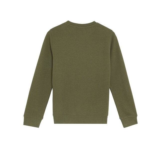 Lyle & Scott winter sweater jongens - donker groen - geborduurd