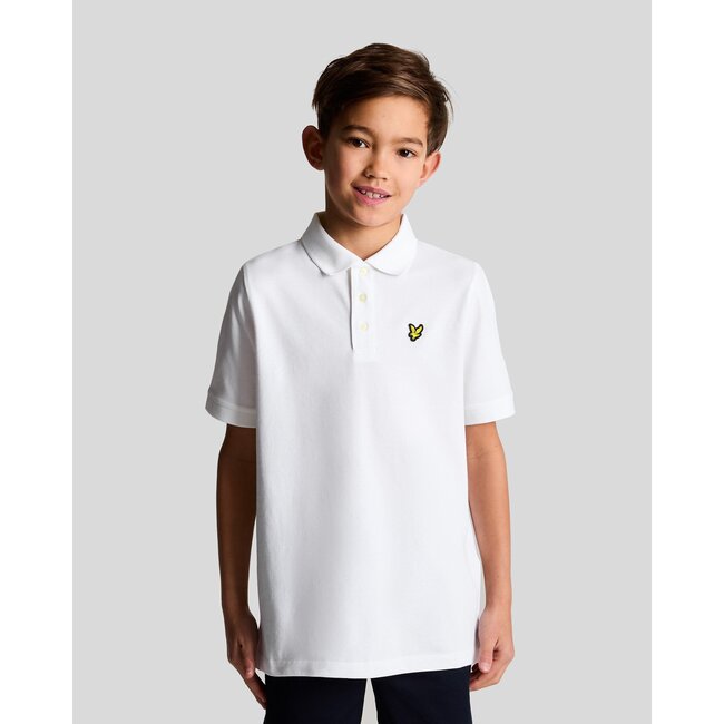 Lyle & Scott winter polo shirt jongens - wit